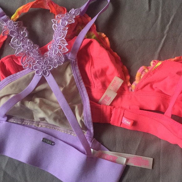 Pair of PINK bralettes - Picture 2 of 2
